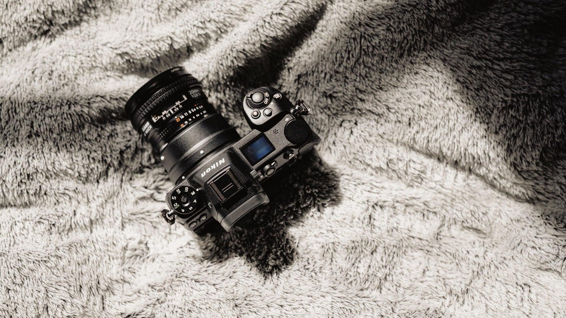 Nikon camera top view