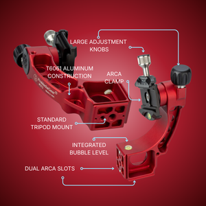 GT2R Red Tomahawk - Add on Gimbal attachment for Ball Heads