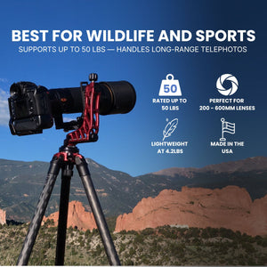 GKJR RED Katana Pro Gimbal Telephoto Lens Support Head
