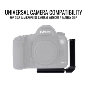 PLX3x Universal Arca-Swiss L-Bracket for Cameras without a battery grip