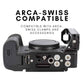 PLCR56 Arca-Swiss L-Bracket for Canon EOS R5, R6, R5 Mark II and R6 Mark II Mirrorless Camera