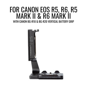PLCBGR10 Arca L-Bracket for Canon R5/R6/R5 Mark II & R6 Mark II with BG-R10/BG-R20 Grip