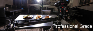 PMG-DUO Motorized Double Sided Video Slider with Straight and Curved Track in one, Bluetooth Motor Motion Control