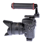 Mounted to DSLR with Top NATO Handle