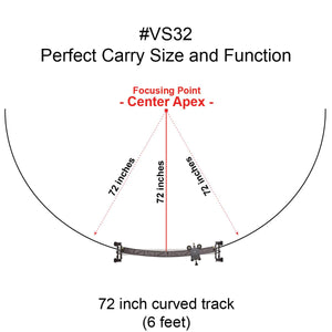 VS32 DUO Dual Track Video Slider 32" Straight & 72" Curved with Carrying Case