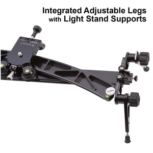 VS368 DUO Dual Track Video Slider 36" Straight & 8 ft Curve Track